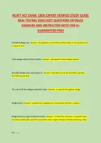 Ncatt Aet Exam&colon; 100&percnt; Expert Verified Study Guide &NewLine;Real Testing 2026&vert;2027 Questions Detailed &NewLine;Answers And Instructor Note For A&plus; &NewLine;Guaranteed Pass 