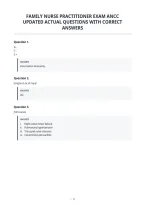 Family Nurse Practitioner Exam Ancc&NewLine;Updated Actual Questions With Correct&NewLine;Answers