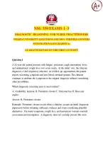 NSG 550 Exams 1 &ndash; 3 Diagnostic Reasoning For Nurse Practitioners 2026 &sol; 2027 Wilkes University Questions And 100&percnt; Verified Answers With Rationales Graded A&plus;