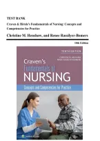 Test Bank - Craven & Hirnle's Fundamentals of Nursing&comma; 10th Edition &lpar;Henshaw&comma; 2024&rpar;&comma; Chapter 1-43 &vert; All Chapters