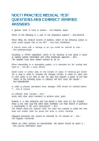Nocti Practice Medical Test Questions And Correct Verified Answers