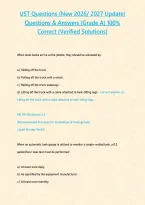 UST Questions &lpar;New 2026 2027 Update&rpar; Questions & Answers -Grade A- 100- Correct &lpar;Verified Solutions&rpar;