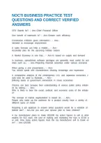 Nocti Business Practice Test Questions And Correct Verified Answers