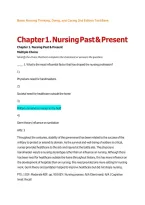 Davis Advantage for Basic Nursing&colon; Thinking&comma; Doing&comma; and Caring 2nd Edition Test Bank by Treas&comma; Wilkinson&comma; Barnett & Smith &vert; All Chapters MCQs with Answers