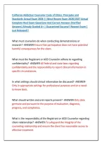 California Addiction Counselor Code of Ethics: Principles and Standards ...