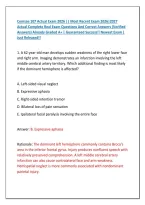 Comsae 107 Actual Exam 2026 &vert;&vert; Most Recent Exam 2026&vert;2027 &NewLine;Actual Complete Real Exam Questions And Correct Answers &lpar;Verified &NewLine;Answers&rpar; Already Graded A&plus; &vert; Guaranteed Success&excl;&excl; Newest Exam &vert; &NewLine;Just Released&excl;&excl;