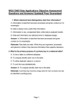 WGU D465 Data Applications Objective Assessment Questions and Answers&vert; Updated&vert; Pass Guaranteed