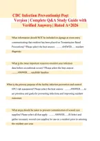 CDC Infection Preventionist Post-Test&colon; Complete Q&A Study Guide 2026