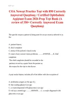 COA Certified Ophthalmic Assistant Exam 2026&colon; Practice Test and Study Guide