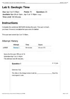 Lab 9&period; Geologic Time&colon; GLG 103&colon; Thompson 2026&sol;2027 &vert; with complete solution&vert; 100&percnt; Correct&vert; Arizona State University