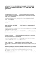 Rbt California State Exam 2026&sol;2027 &vert; Registered Behavior Technician Study Guide And Practice Questions