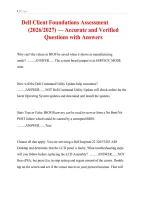 Dell Client Foundations Assessment Exam &vert; Questions and Answers