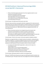 Chamberlain NR 508 Final Exam &vert; Advanced Pharmacology &lpar;2026&rpar; Actual Q&A PDF