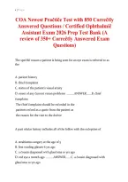 COA Certified Ophthalmic Assistant Exam Practice Test Bank