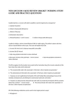 Nur 328 Exam 3 Quiz Review 2026&sol;2027 &vert; Nursing Study Guide And Practice Questions