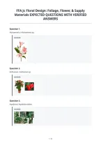 FFA Jr&period; Floral Design&colon; Foliage&comma; Flower&comma; & Supply&NewLine;Materials EXPECTED QUESTIONS WITH VERIFIED&NewLine;ANSWERS