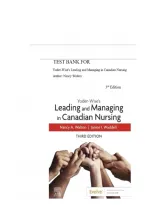 Test Bank for Yoder-Wise's Leading and Managing in Canadian Nursing&comma; 3rd Edition by Patricia S&period; Yoder-Wise&comma; Janice Waddell & Nancy Walton 