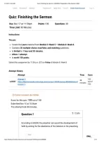 HOMI 500 Quiz&colon; Finishing the Sermon &vert; 30 Questions and Answers &vert; 100&percnt; Score &vert; 2026&sol;2027 Review &ndash; Liberty University&NewLine;