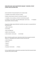 Nur 328 Exam 5 Quiz Questions 2026&sol;2027 &vert; Nursing Study Guide And Exam Review