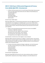 Chamberlain NR 511 CEA Exam &vert; Differential Diagnosis & Primary Care Practicum &lpar;2026&rpar; Actual Q&A PDF