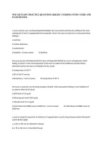 Nur 328 Exam 5 Practice Questions 2026&sol;2027 &vert; Nursing Study Guide And Exam Review