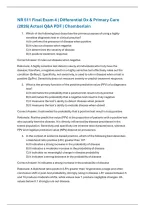 Chamberlain NR 511 Final Exam &vert; Differential Diagnosis & Primary Care Practicum &lpar;2026&rpar; Actual Q&A PDF