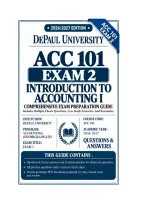 ACC 101 Exam 2 Introduction to Accounting I Questions And Answers 2026&sol;2027 DePaul University
