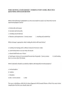 Nurs 328 Final Exam 2026&sol;2027 &vert; Nursing Study Guide&comma; Practice Questions And Exam Review