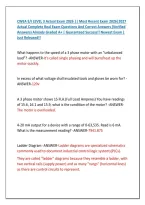 CWEA E&sol;I LEVEL 3 Actual Exam 2026 &vert;&vert; Most Recent Exam 2026&vert;2027 &NewLine;Actual Complete Real Exam Questions And Correct Answers &lpar;Verified &NewLine;Answers&rpar; Already Graded A&plus; &vert; Guaranteed Success&excl;&excl; Newest Exam &vert; &NewLine;Just Released&excl;&excl; 