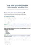 Human Biology Concepts and Current Issues Master Practice Exam Suite 2026