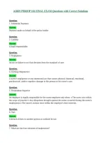AORN PERIOP 101 FINAL EXAM Questions with Correct Solutions