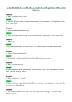 AORN PERIOP 101 FINAL EXAM STUDY GUIDE Questions with Correct&NewLine;Solutions