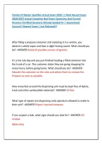Florida LP Master Qualifier Actual Exam 2026 &vert;&vert; Most Recent Exam &NewLine;2026&vert;2027 Actual Complete Real Exam Questions And Correct &NewLine;Answers &lpar;Verified Answers&rpar; Already Graded A&plus; &vert; Guaranteed &NewLine;Success&excl;&excl; Newest Exam &vert; Just Released&excl;&excl;