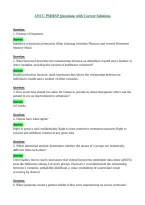 ANCC PMHNP Questions with Correct Solutions
