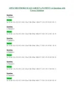 APEX NIH STROKE SCALE GROUP A PATIENT 1-6 Questions with&NewLine;Correct Solutions