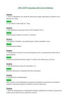 Apea Cardiology Questions &NewLine;
