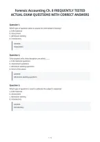 Forensic Accounting Ch&period; 8 Frequently Tested&NewLine;Actual Exam Questions With Correct Answers