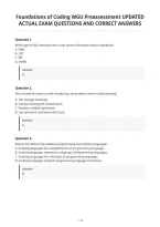 Foundations of Coding WGU Preassessment UPDATED&NewLine;ACTUAL EXAM QUESTIONS AND CORRECT ANSWERS