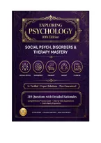 Exploring Psychology 10th Edition - Social&NewLine;Psychology&comma; Psychological Disorders &&NewLine;Therapy Mastery Examination&NewLine;A&plus; VERIFIED