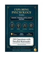 Exploring Psychology 10th Edition &NewLine;Memory&comma; Thinking & Intelligence Mastery&NewLine;Examination&NewLine;A&plus; VERIFIED