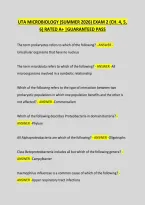 Uta Microbiology &lpar;Summer 2026&rpar; Exam 2 &lpar;Ch&period; 4&comma; 5&comma; 6&rpar; Rated A&plus; &vert;Guaranteed Pass 