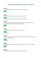 ASU CSE 240 MIDTERM Questions with Correct Solutions
