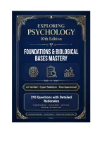 Exploring Psychology 10th Edition &NewLine;Foundations&comma; Research Methods &&NewLine;Biological Bases Mastery Examination&NewLine;A&plus; VERIFIED
