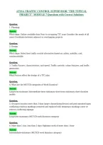 Atssa Traffic Control Supervisor "The Typical&NewLine;Project" Module 7 Questions With Correct Solutions