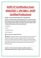 ACRP-CP Certification Exam &NewLine;2026&sol;2027 &vert; 150 Q&A &vert; ACRP &NewLine;Certified Professional