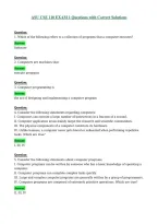 ASU CSE 110 EXAM 1 Questions with Correct Solutions