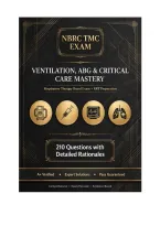 NBRC TMC Exam - Ventilation&comma; ABG &&NewLine;Critical Care Mastery Examination&NewLine;A&plus; VERIFIED