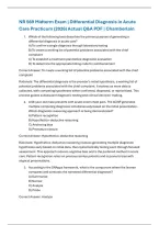Chamberlain NR 569 Midterm Exam &vert; Differential Diagnosis in Acute Care Practicum &lpar;2026&rpar; Actual Q&A PDF