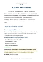 NU 136 Fundamentals of Nursing Clinical Case Studies&colon; Patient Assessment&comma; Nursing Interventions & Rationales &lpar;PDF&rpar; &vert; 2026&ndash;2027 &vert; Galen College of Nursing