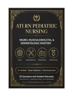 ATI RN Pediatric Nursing Online Practice &NewLine;Neuro&comma; Musculoskeletal & Dermatologic&NewLine;Mastery Examination&NewLine;A&plus; VERIFIED